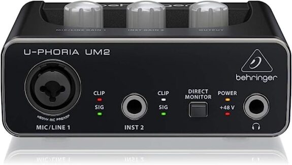 Behringer UM2 Extremely affordable Audio Interface